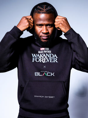 Wakanda Forever x Actively Black Merch Hoodie