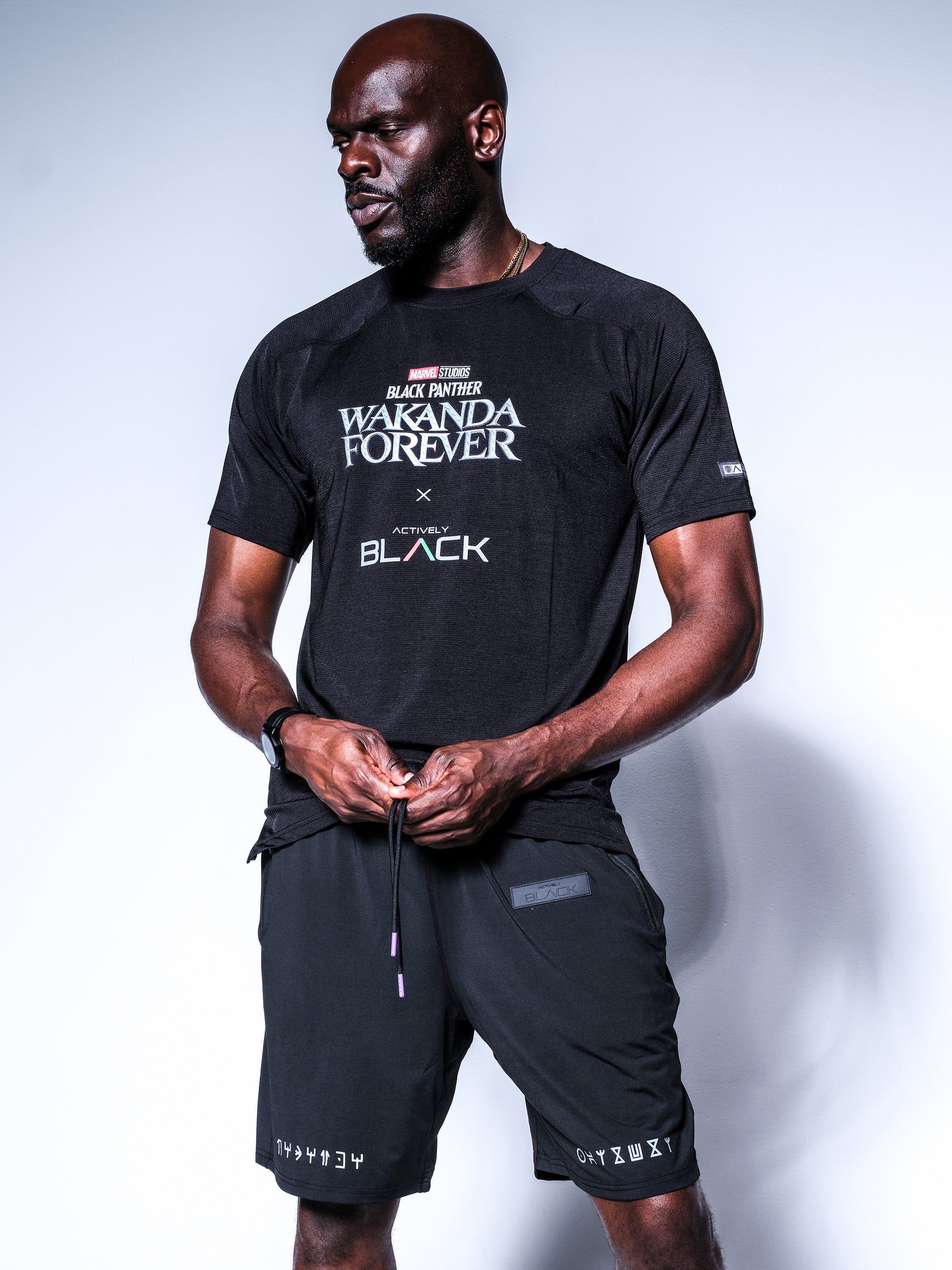 Wakanda Forever x Actively Black Merch Shirt