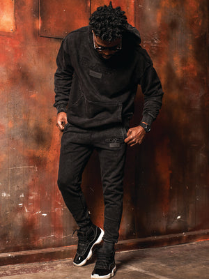 Unisex 3D BLACK Vintage Luxury Joggers
