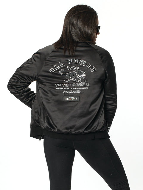 Unisex Power To the People Bomber Jacket