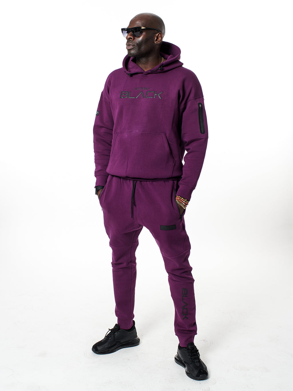 Unisex Performance Tech Color Joggers Actively Black Athleisure Wear