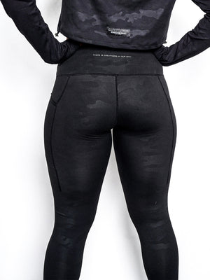 Women's Black Camo Performance Tights