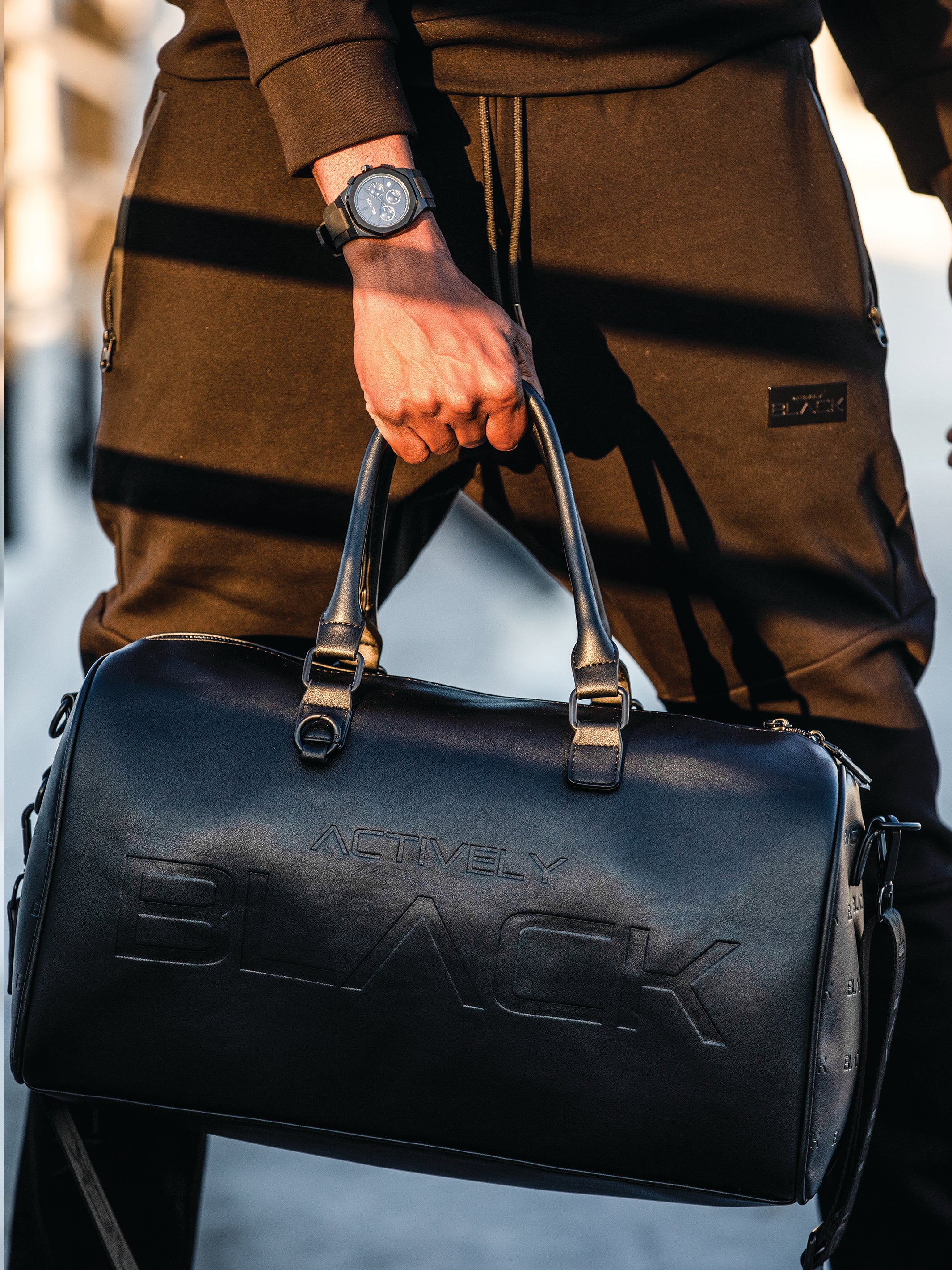 Actively Black Luxe Weekender Bag