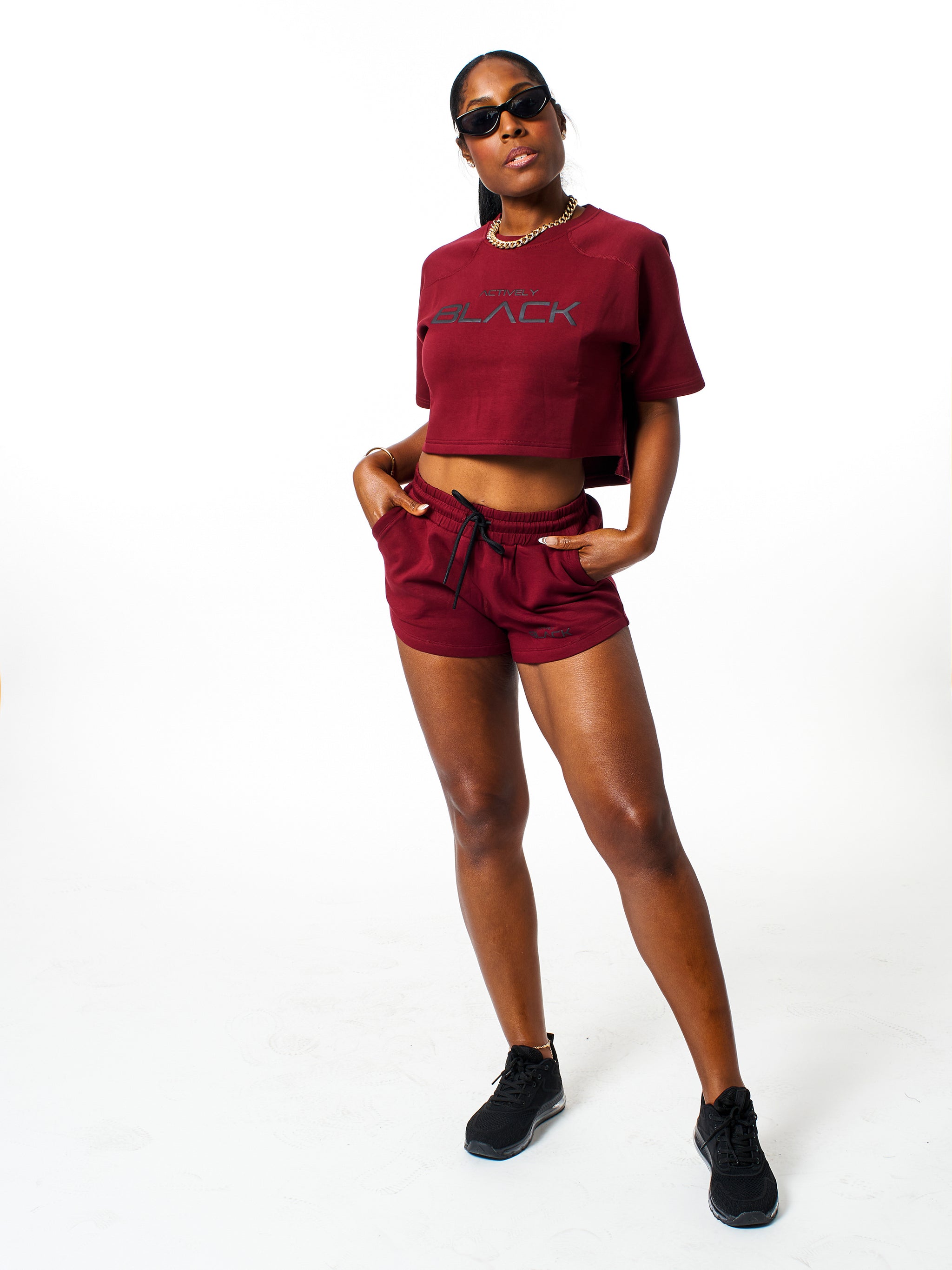 Women's Performance Tech Color Short Sleeve Crop