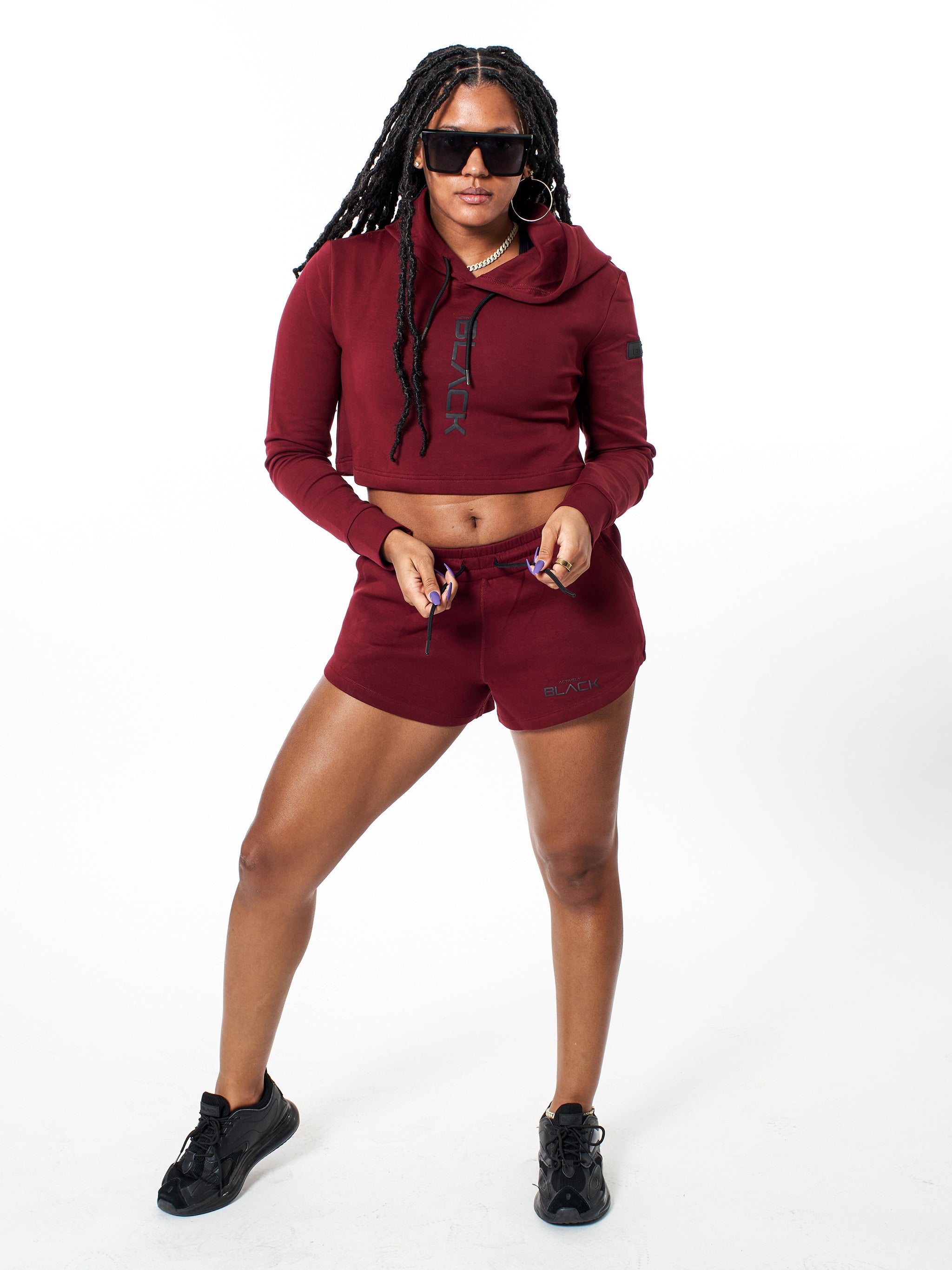 Women's Performance Tech Color Crop Hoodie