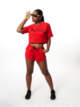 Women's Performance Tech Color Short Sleeve Crop