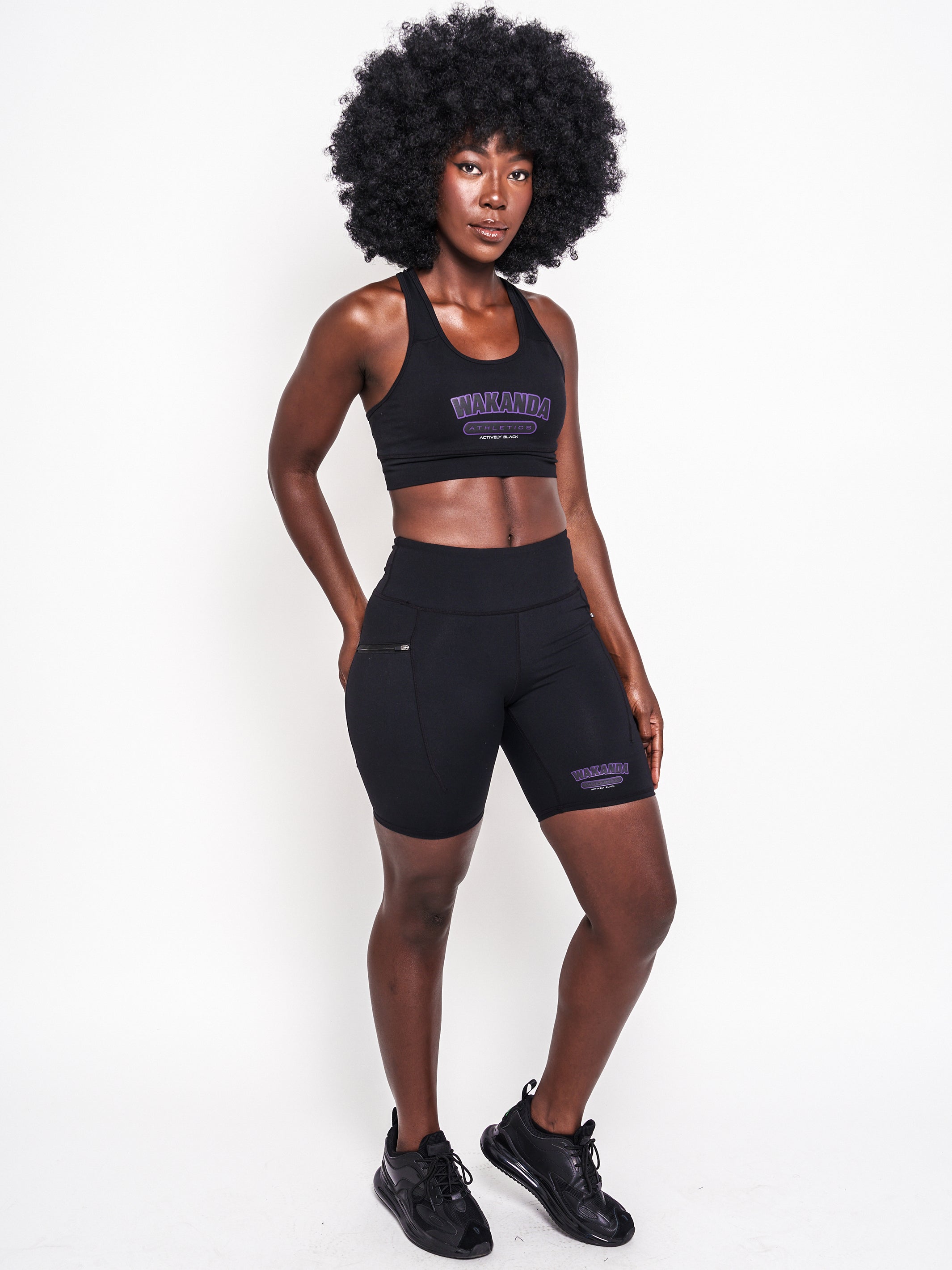 Women's Wakanda Athletics Classic Biker Shorts