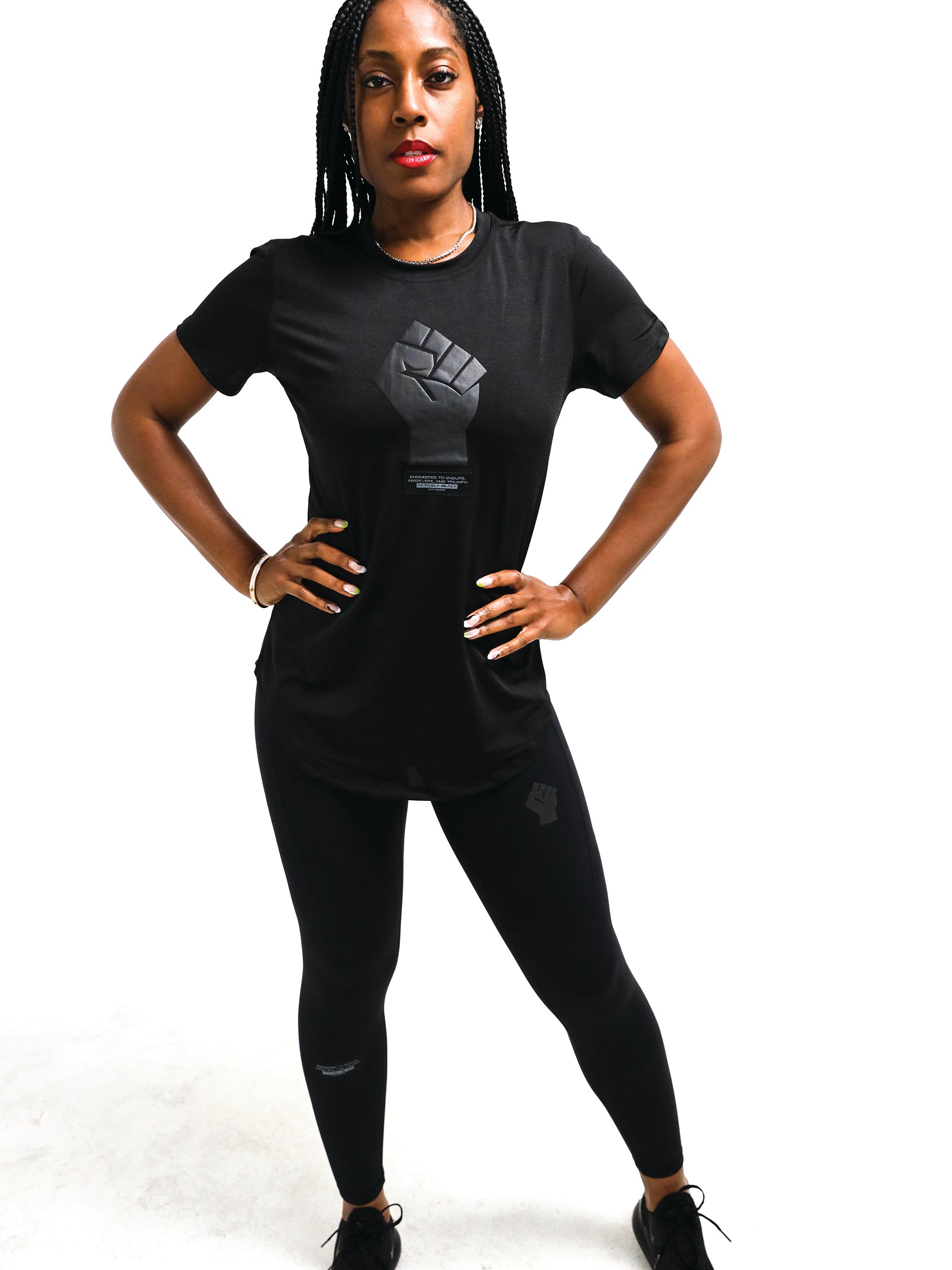 Women's Black Fist Performance Shirt