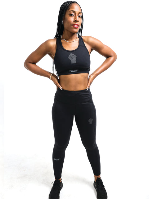 Women's Black Fist Performance Tights