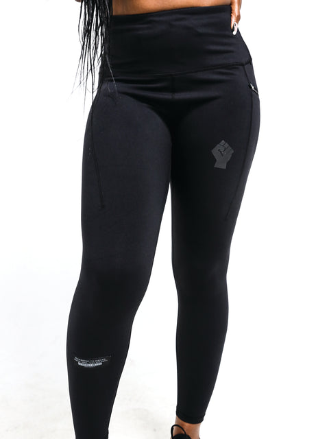 Women's Black Fist Performance Tights