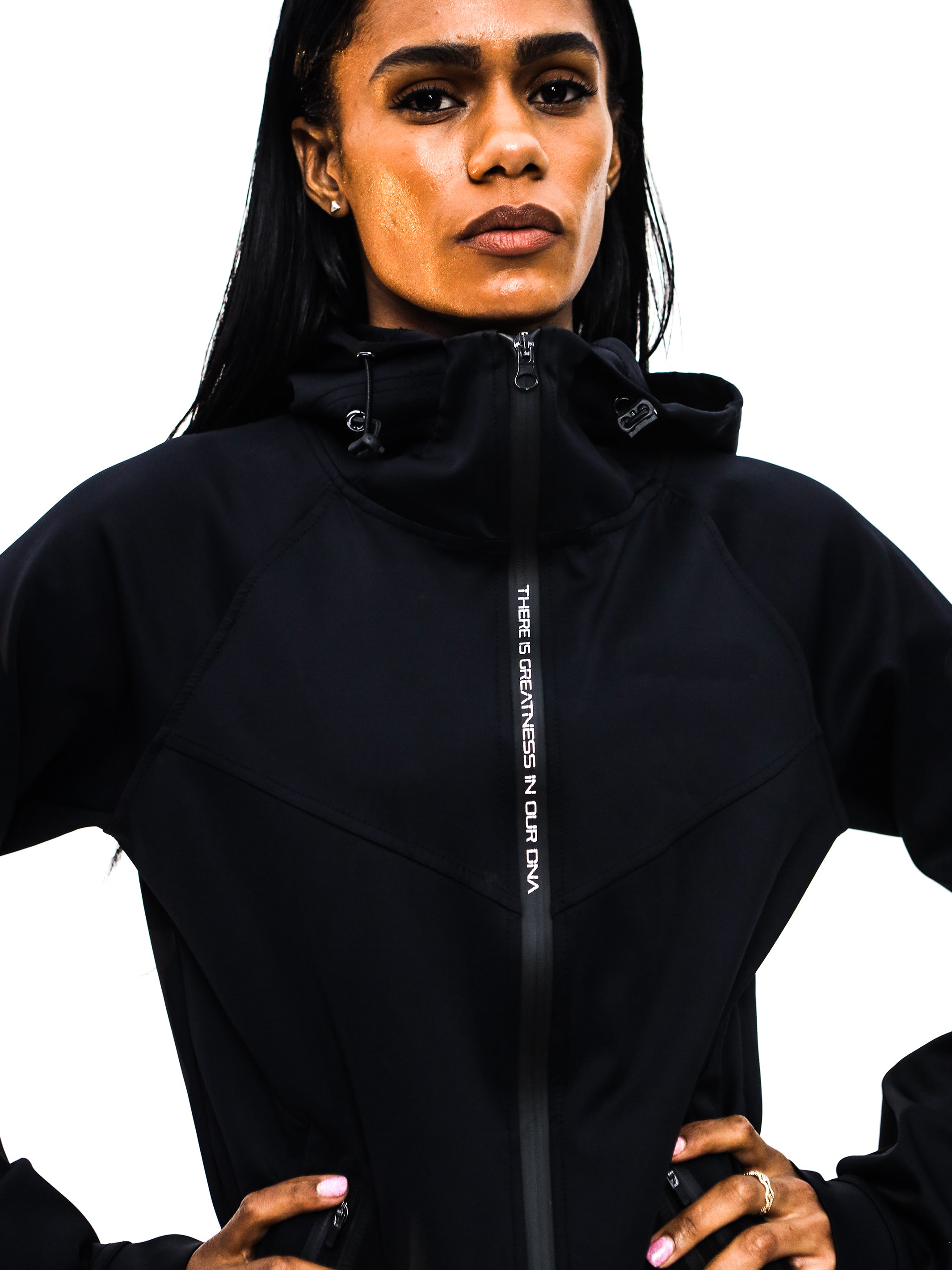 Women's GREATNESS IN OUR DNA Zipper Performance Hoodie