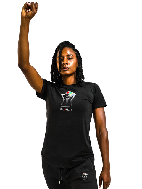 Women's John Carlos x Actively Black Performance Shirt