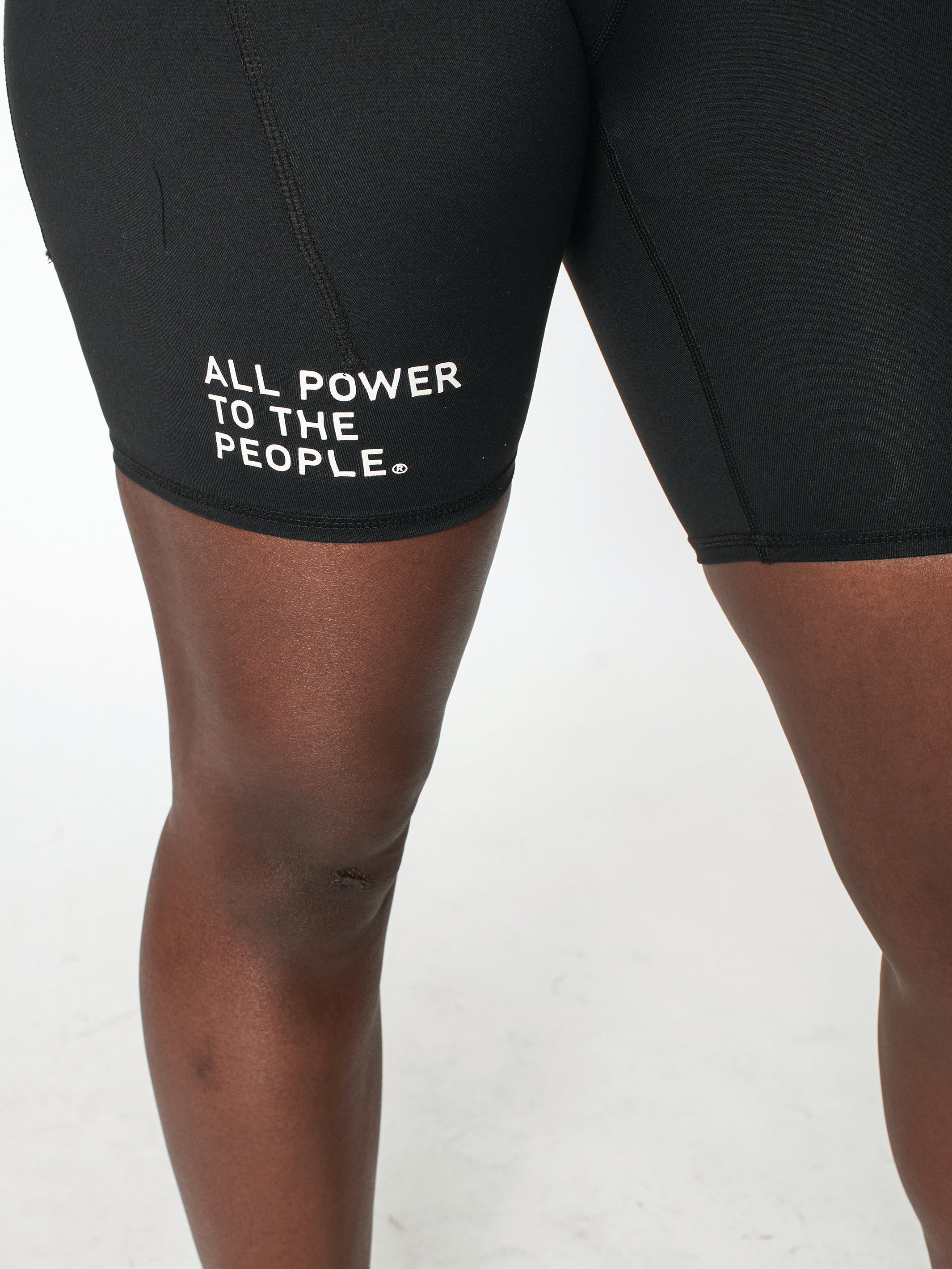 Women's Power To The People Biker Shorts