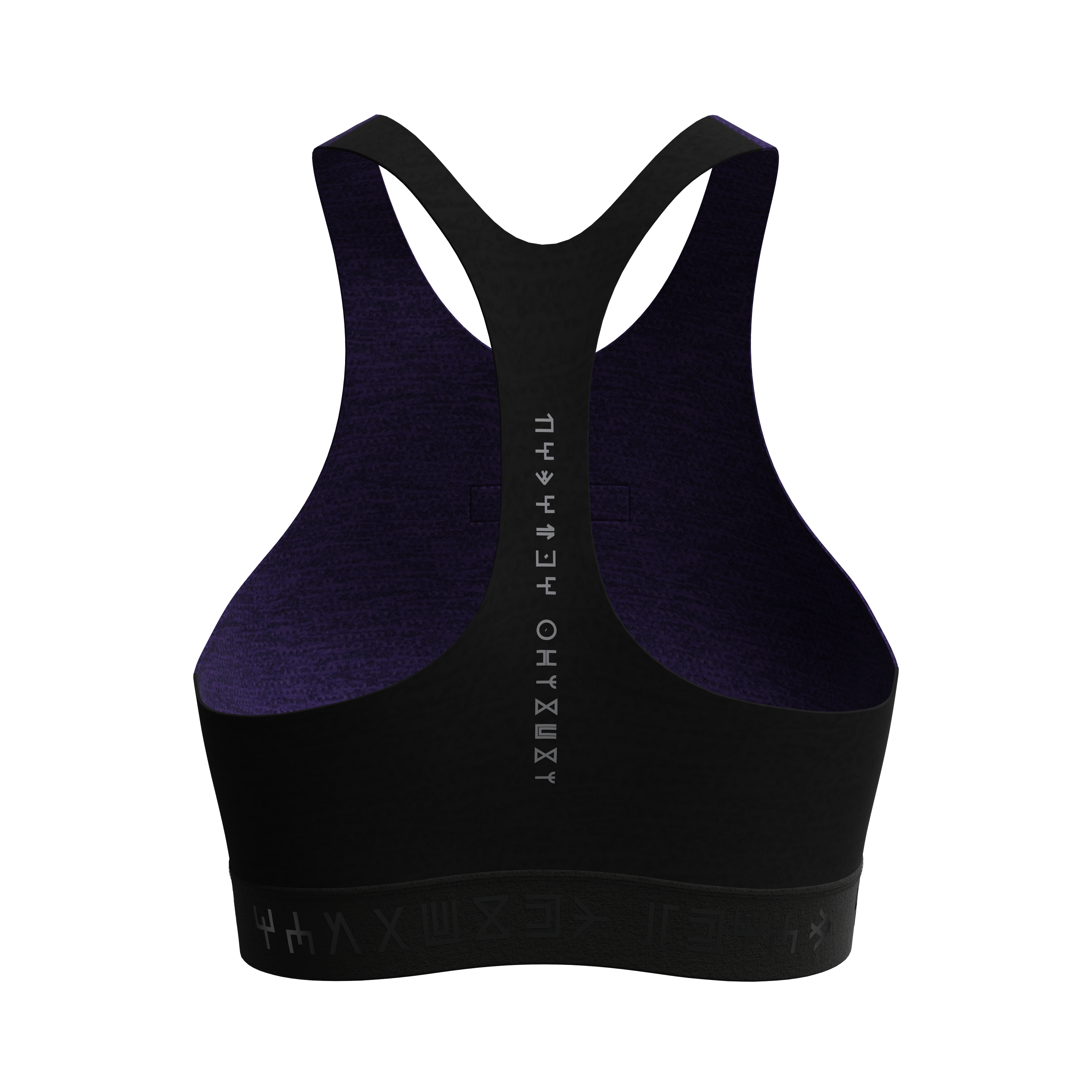 Purple/Black (Gold) Sports Bra – 321 Apparel