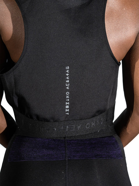 Women's Wakanda Athletics Sleeveless Crop Performance Hoodie