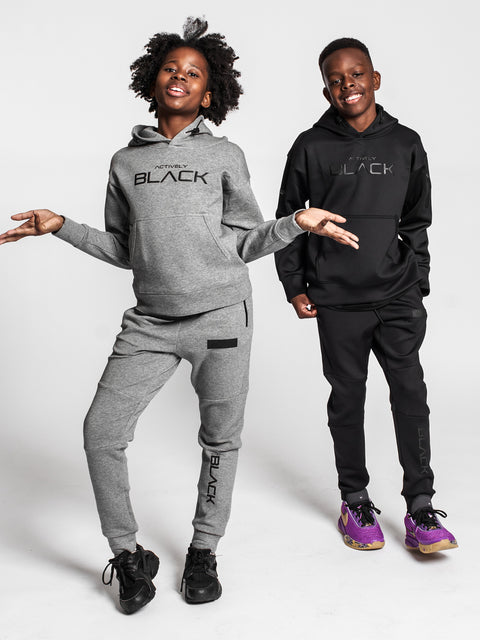 Youth Actively Black Performance Tech Joggers