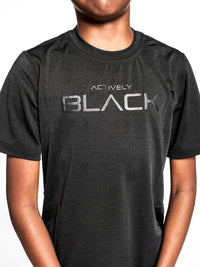 Youth Actively Black Stealth Performance Shirt